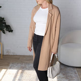 Danika Soft Touch Sweater Coat - Latte