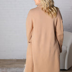 Danika Soft Touch Sweater Coat - Latte