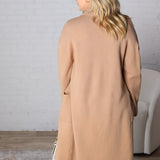 Danika Soft Touch Sweater Coat - Latte