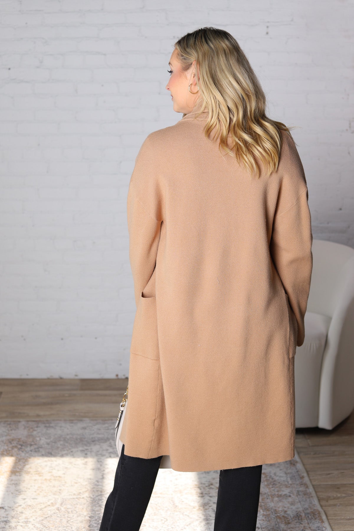 Danika Soft Touch Sweater Coat - Latte