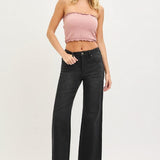 Daven Wide Leg Jeans in Black – Risen Denim