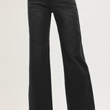 Daven Wide Leg Jeans in Black – Risen Denim
