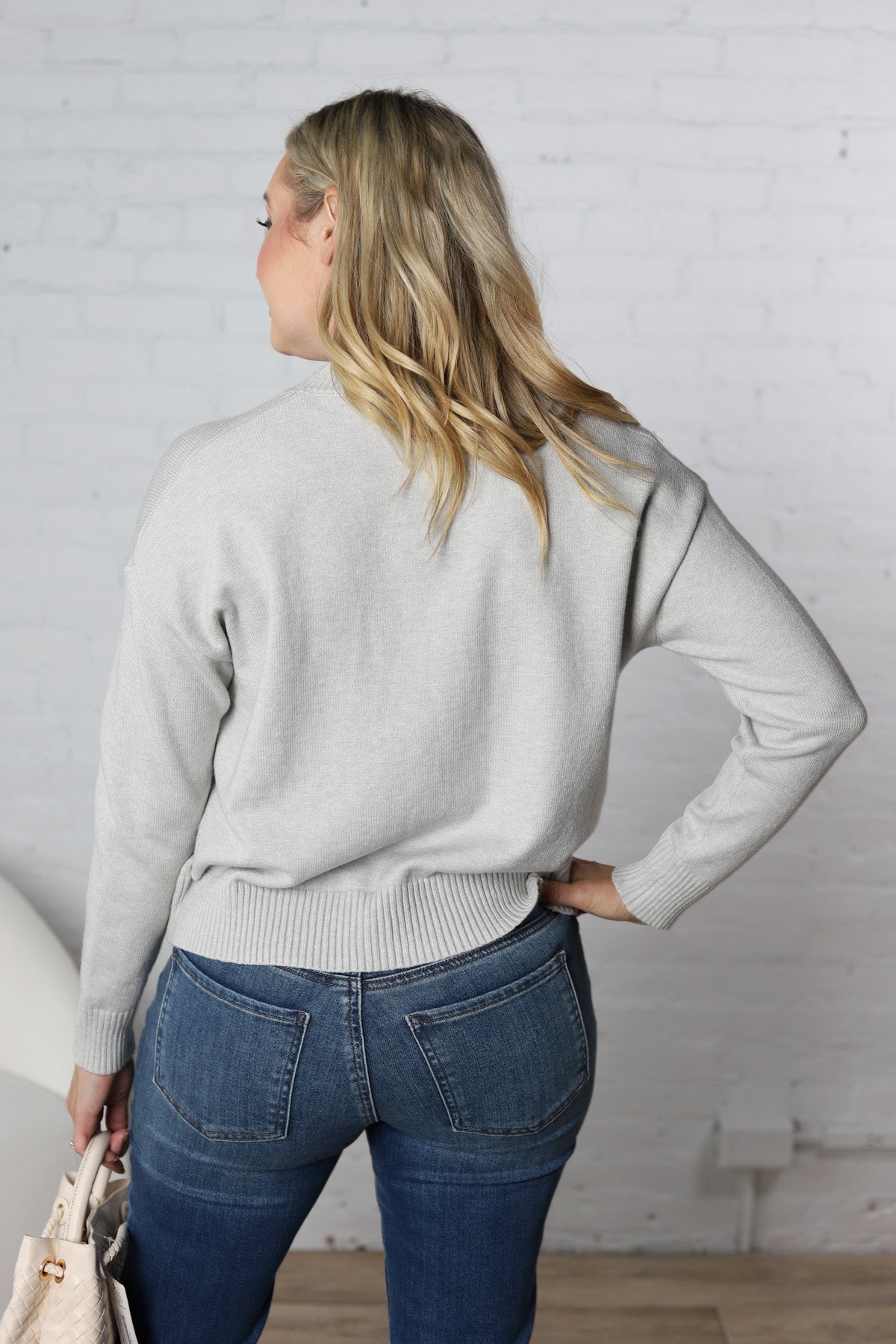 Davinia Soft Knit Sweater - Grey