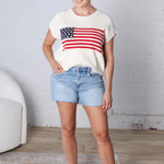 Dawsyn Star and Stripe American Flag Top