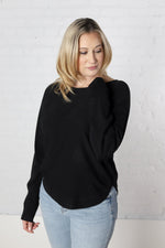 Delaine Long Sleeve Pullover - Black