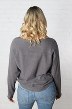 Delaine Long Sleeve Pullover - Heather Charcoal