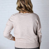 Della Soft Crew Neck Knit Sweater - Oatmeal