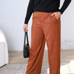Delyse Waist Band Wide Leg Pants