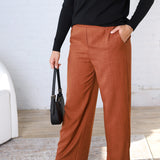 Delyse Waist Band Wide Leg Pants FINAL SALE