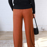 Delyse Waist Band Wide Leg Pants FINAL SALE