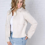 Dillon Suede Jacket by Z Supply - Crystal