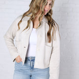 Dillon Suede Jacket by Z Supply - Crystal