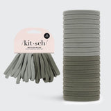 Eco-Friendly Nylon Elastics 20 Piece - Eucalyptus