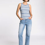 Edlin Tank - Cloud Blue/Ivory FINAL SALE