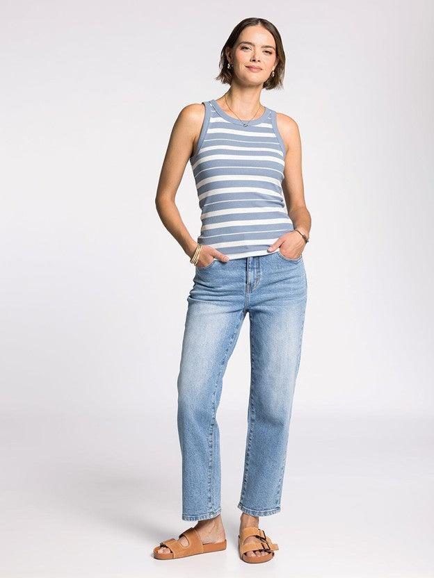 Edlin Tank - Cloud Blue/Ivory FINAL SALE