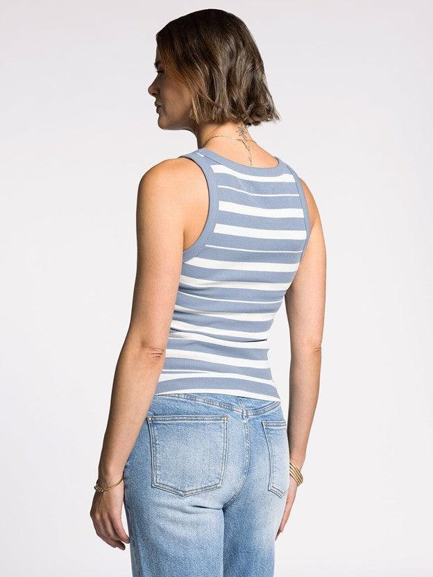 Edlin Tank - Cloud Blue/Ivory FINAL SALE