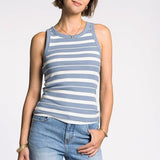 Edlin Tank - Cloud Blue/Ivory FINAL SALE
