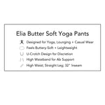 Elia Butter Soft Straight Leg Yoga Pants - Nocturnal Navy