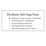 Elia Butter Soft Straight Leg Yoga Pants - Smoked Spruce
