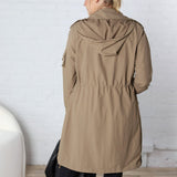 Eliana Nylon Anorak Windbreaker - Mocha - FINAL SALE