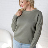 Eliana Pullover Sweater - Olive