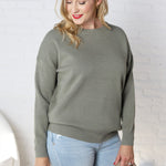 Eliana Pullover Sweater - Olive