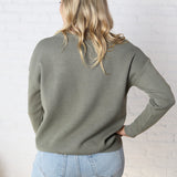 Eliana Pullover Sweater - Olive