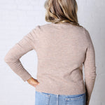 Elise Wool Blended Crewneck Sweater - Mushroom