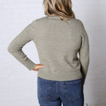 Elise Wool Blended Crewneck Sweater - Sage