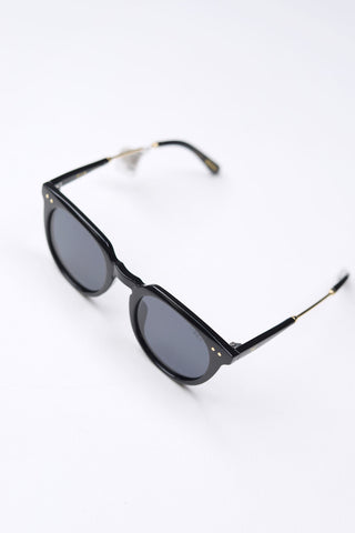 Ella Polarized Lens Sunglasses - Black/Smoke