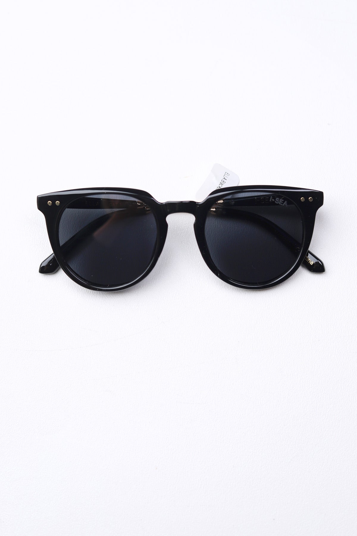 Ella Polarized Lens Sunglasses - Black/Smoke