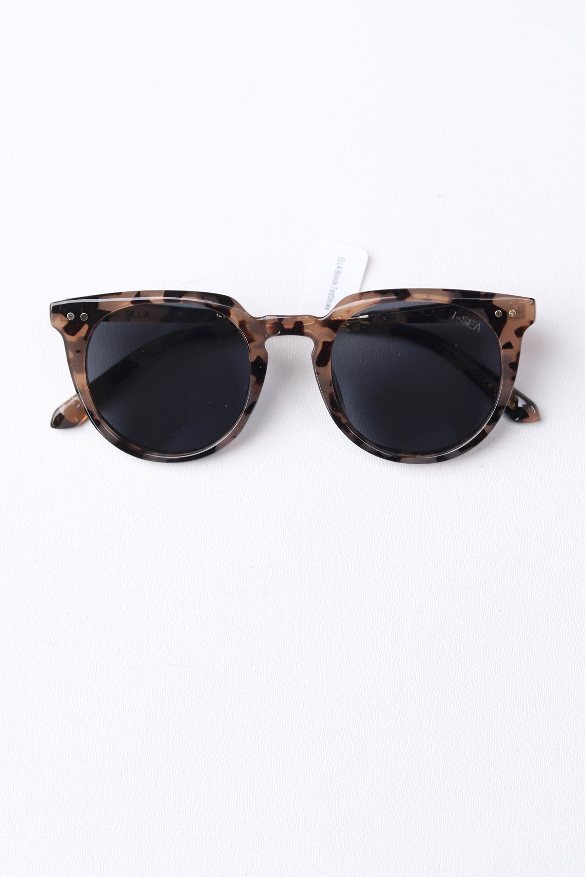 Ella Polarized Lens Sunglasses - Blonde Tortoise/Smoke