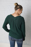Elle Forest V-Neck Sweater