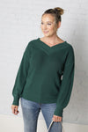 Elle Forest V-Neck Sweater