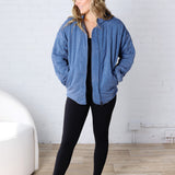 Ellery Quilted Jacket - Denim FINAL SALE