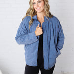 Ellery Quilted Jacket - Denim FINAL SALE