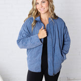 Ellery Quilted Jacket - Denim FINAL SALE
