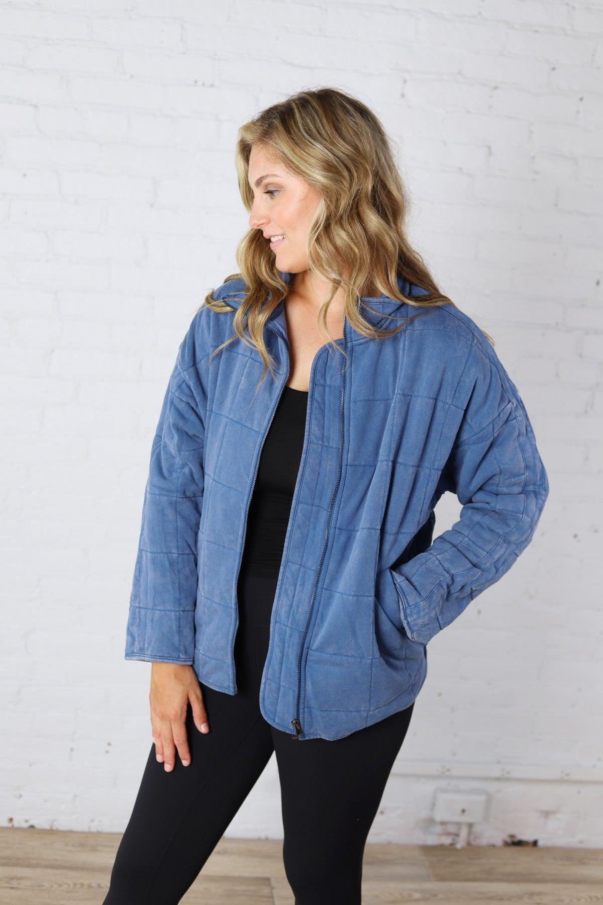 Ellery Quilted Jacket - Denim