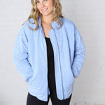 Ellery Quilted Jacket - Sky Blue FINAL SALE
