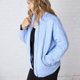 Ellery Quilted Jacket - Sky Blue FINAL SALE