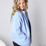 Ellery Quilted Jacket - Sky Blue FINAL SALE