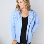 Ellery Quilted Jacket - Sky Blue FINAL SALE
