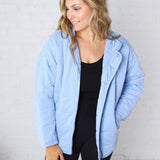 Ellery Quilted Jacket - Sky Blue FINAL SALE