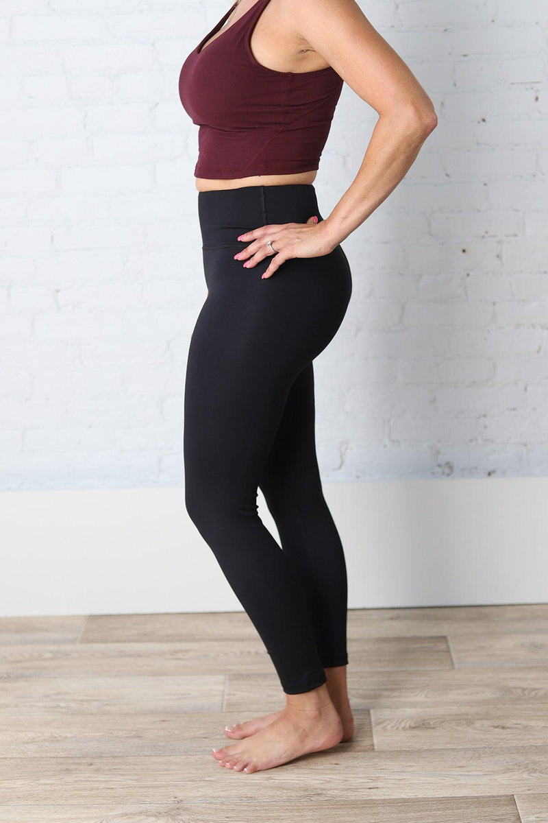 Ellise Full Length Yoga Leggings - Black – Gallery 512 Boutique