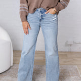 Eloise Stretch High Rise Wide Leg - Wide Devil