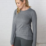 Elowyn Brushed Crew Neck - Grey