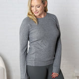 Elowyn Brushed Crew Neck - Grey - FINAL SALE