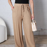 Elowyn Linen Wide Leg Pant - Coco