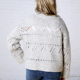 Elsie Crochet Knit Button Down Cardigan