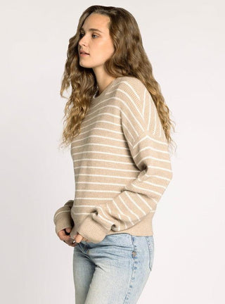 Ely Sweater - Taupe/Ivory